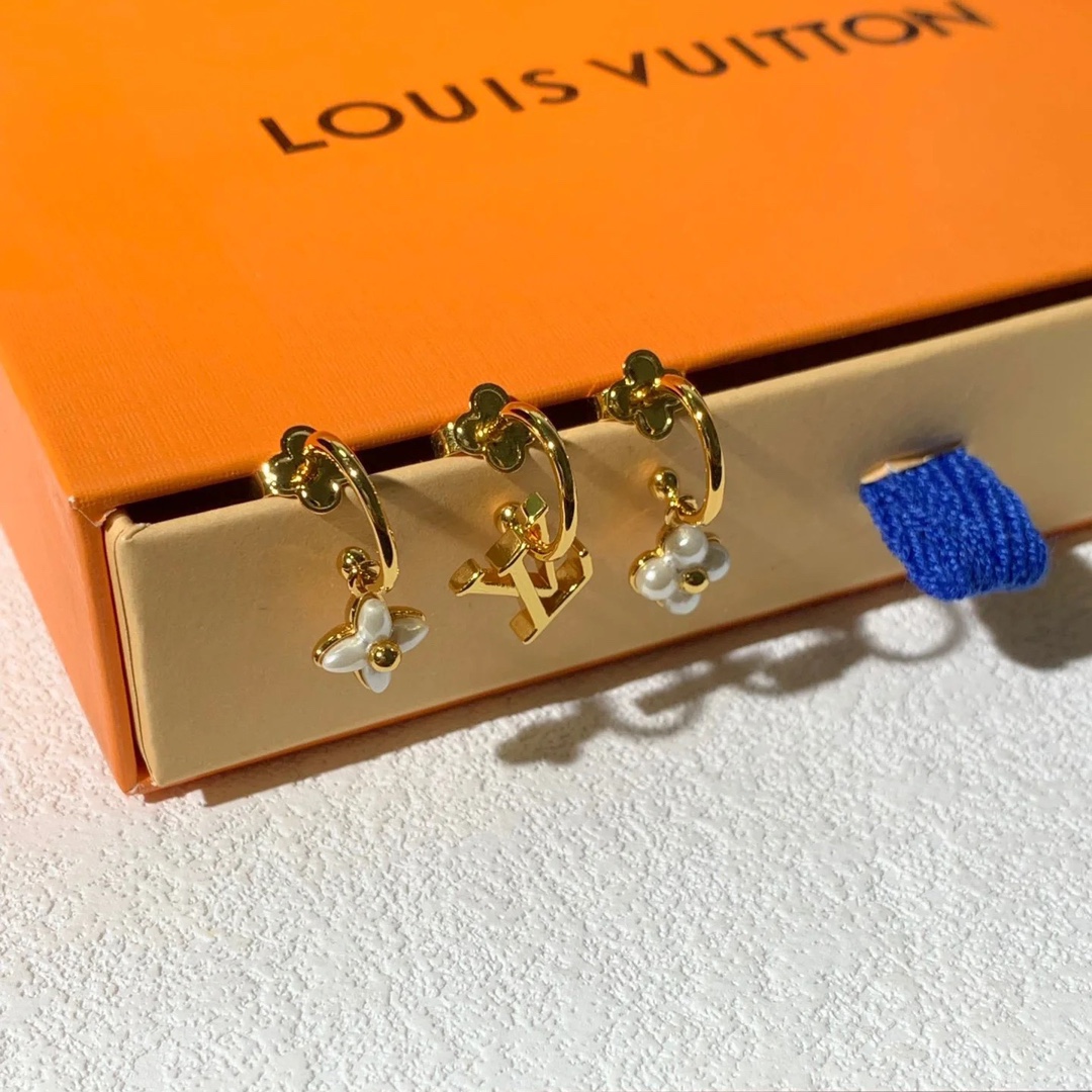 replica Louis Vuitton Blossom Dangle Earrings - 3 Pieces - H Lin Jewelry