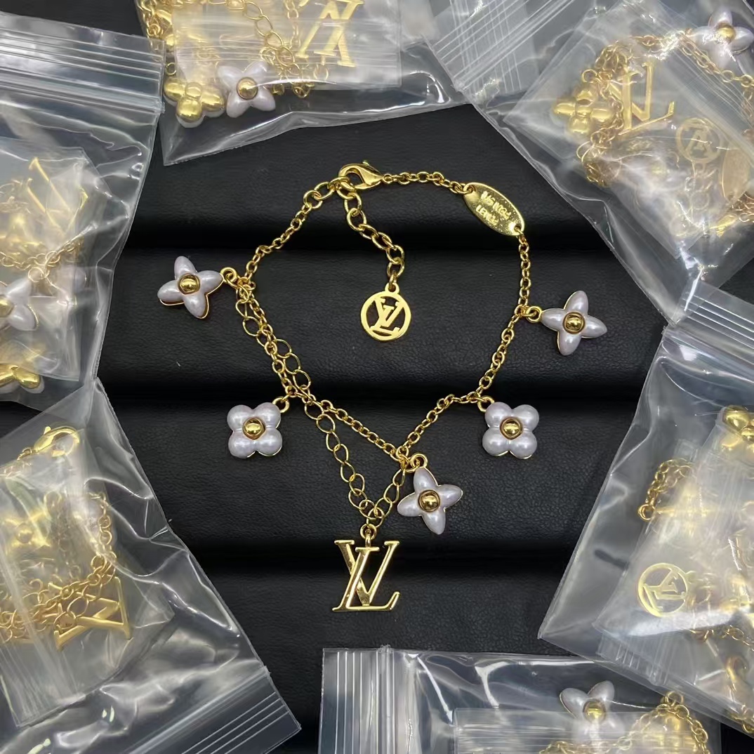 replica Louis Vuitton Star LV Letters Charms Bracelet - H Lin Jewelry