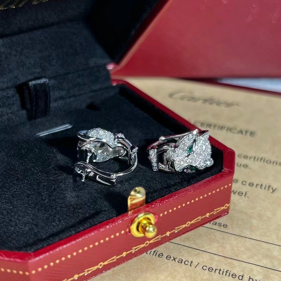 replica Cartier Unisex Men Leopard Head Earring - H Lin Jewelry