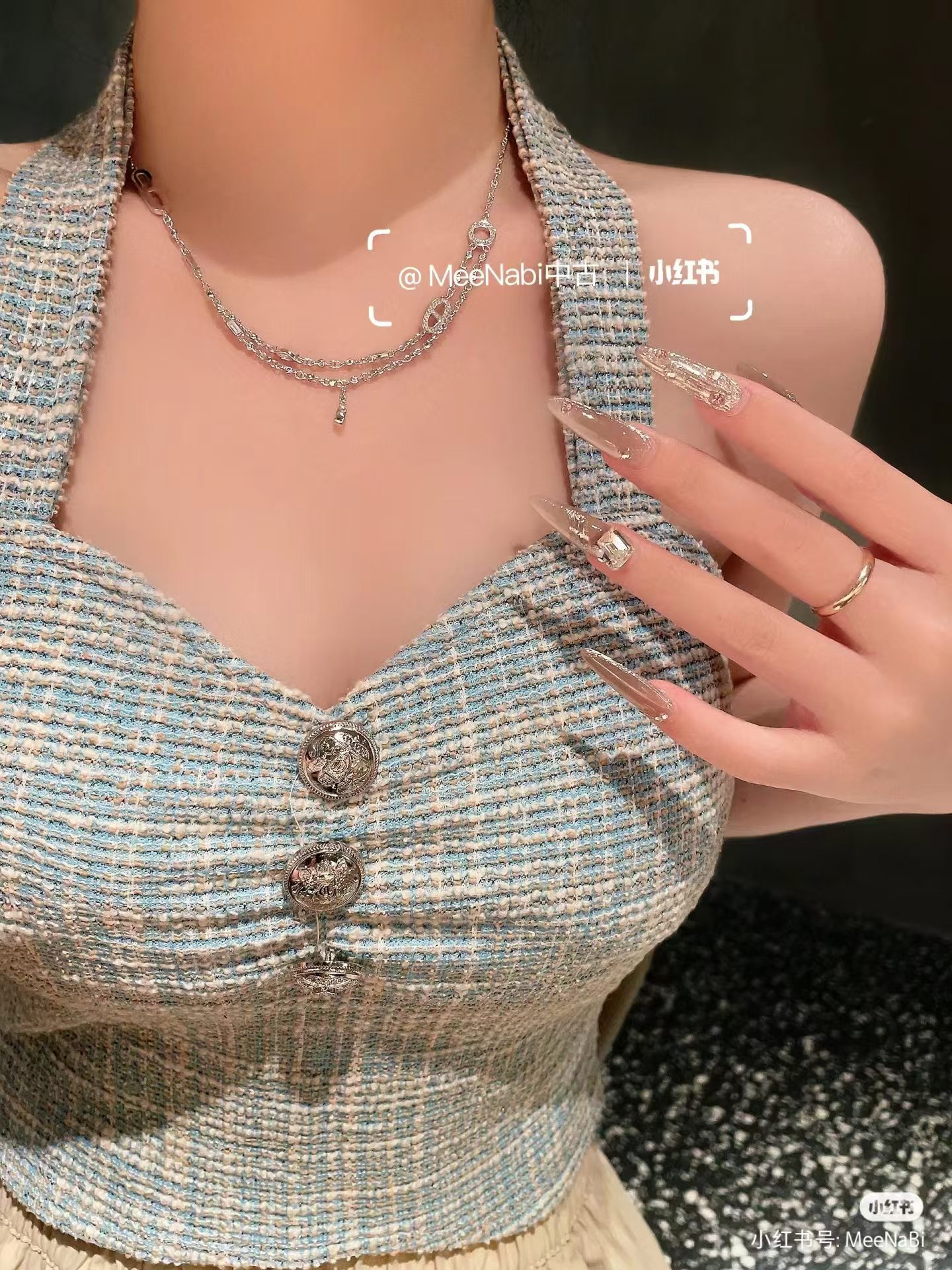 replica Hermes Pig Nose Teardrop Diamond Pendant Necklace - H Lin Jewelry