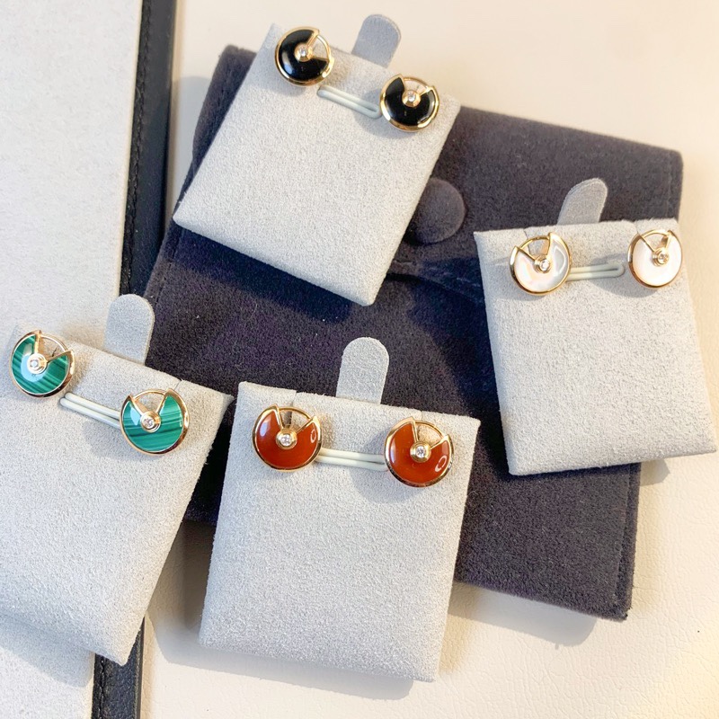 replica Cartier Amulette de Stud Earrings - H Lin Jewelry
