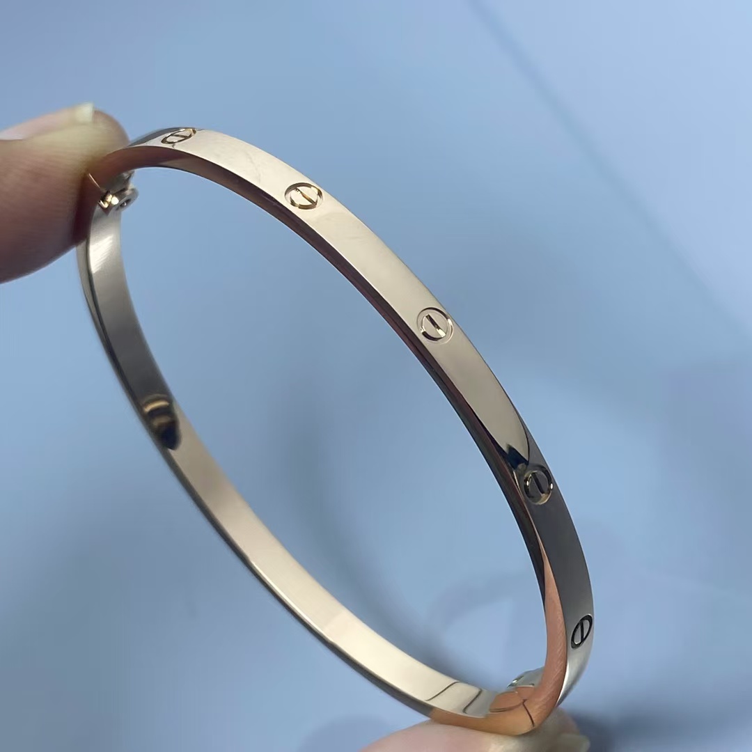 replica Cartier LOVE Bracelet Bangle - No Diamond - H Lin Jewelry