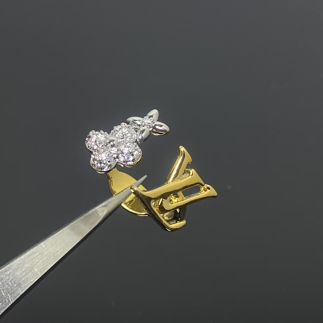 replica Louis Vuitton Mixed Two Metal Color Ring - H Lin Jewelry