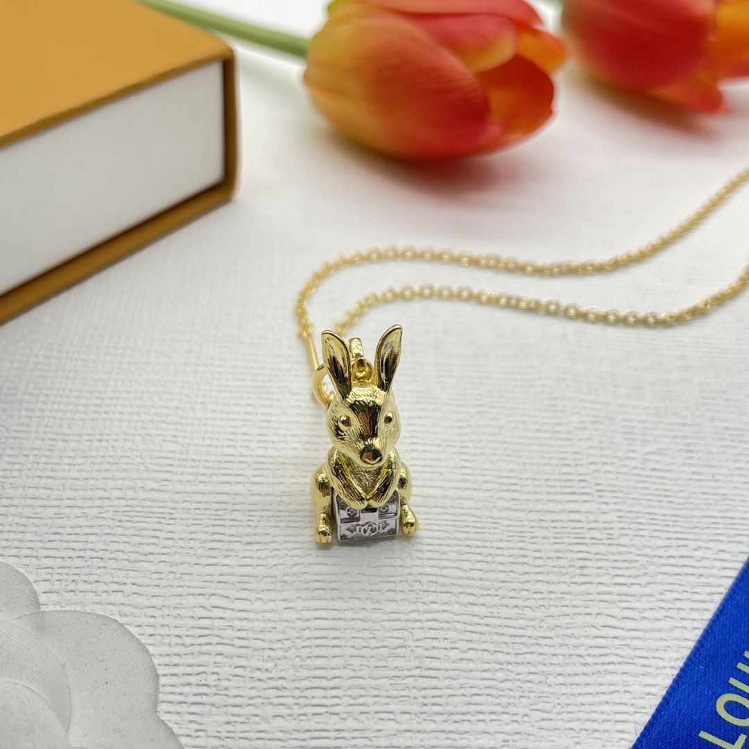 replica Louis Vuitton Rabbit Necklace - H Lin Jewelry