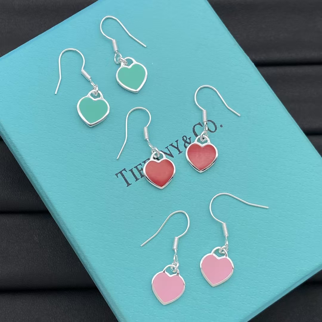 replica Tiffany Hook Heart Drop Earrings - H Lin Jewelry