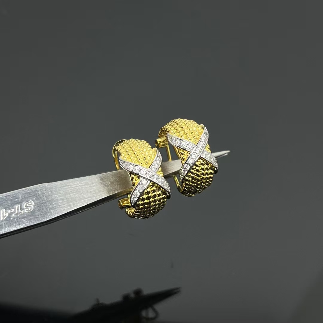 replica Tiffany Rope Six-Row Ear Clips Earrings - H Lin Jewelry