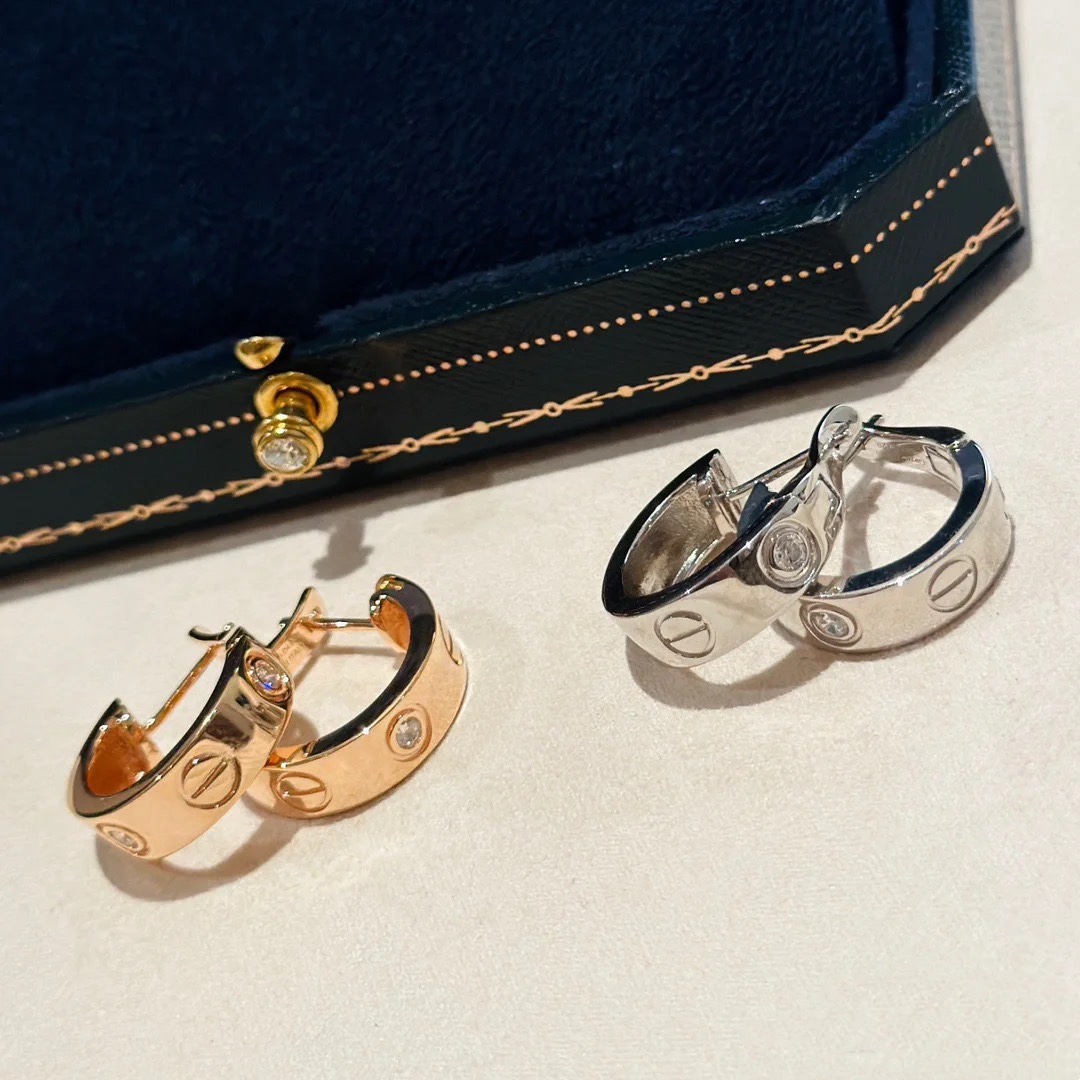 replica Cartier LEVE Half Hoop Earrings - H Lin Jewelry