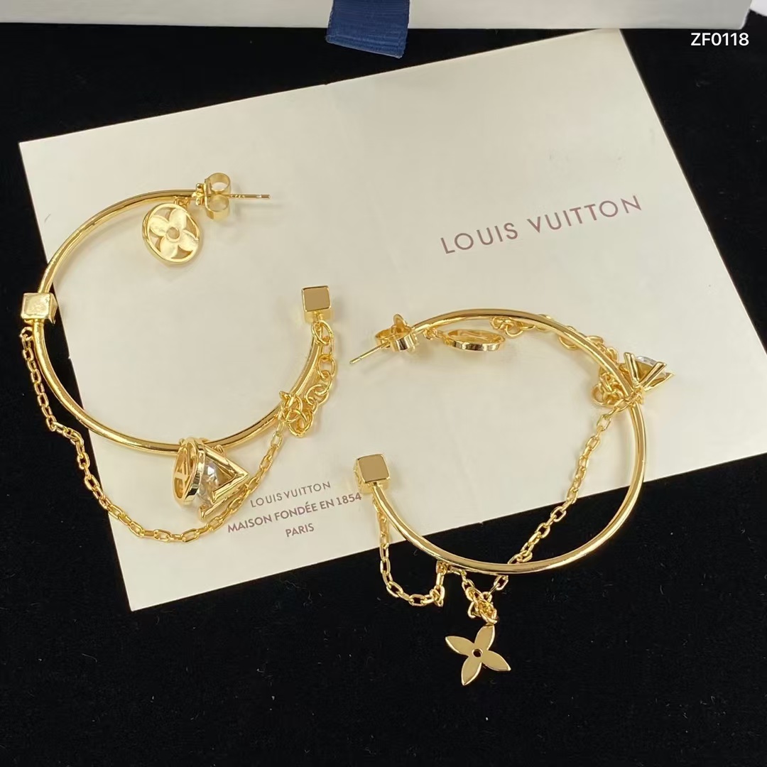 replica Louis Vuitton Large C Hoop Earrings - H Lin Jewelry