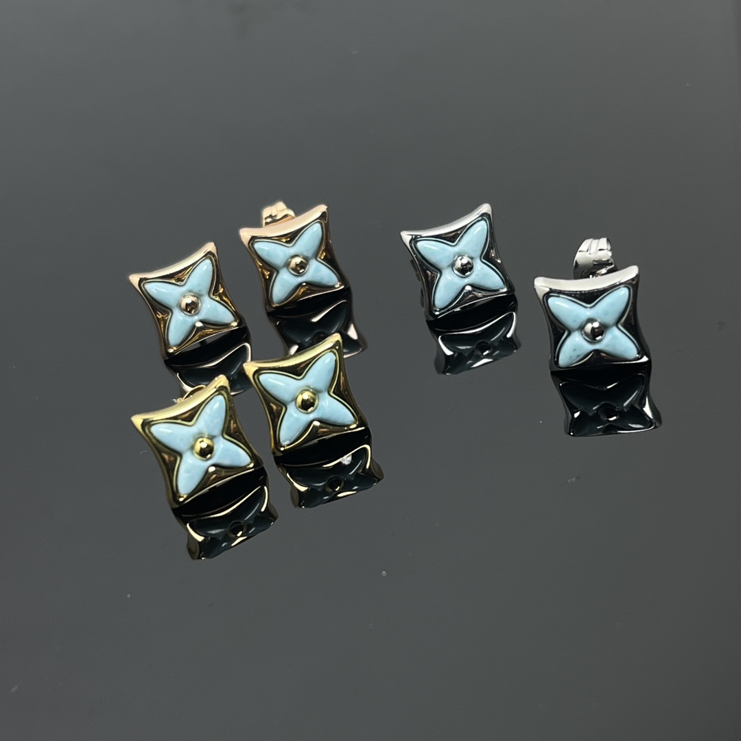 replica Louis Vuitton Amazonite Stud Earrings - H Lin Jewelry
