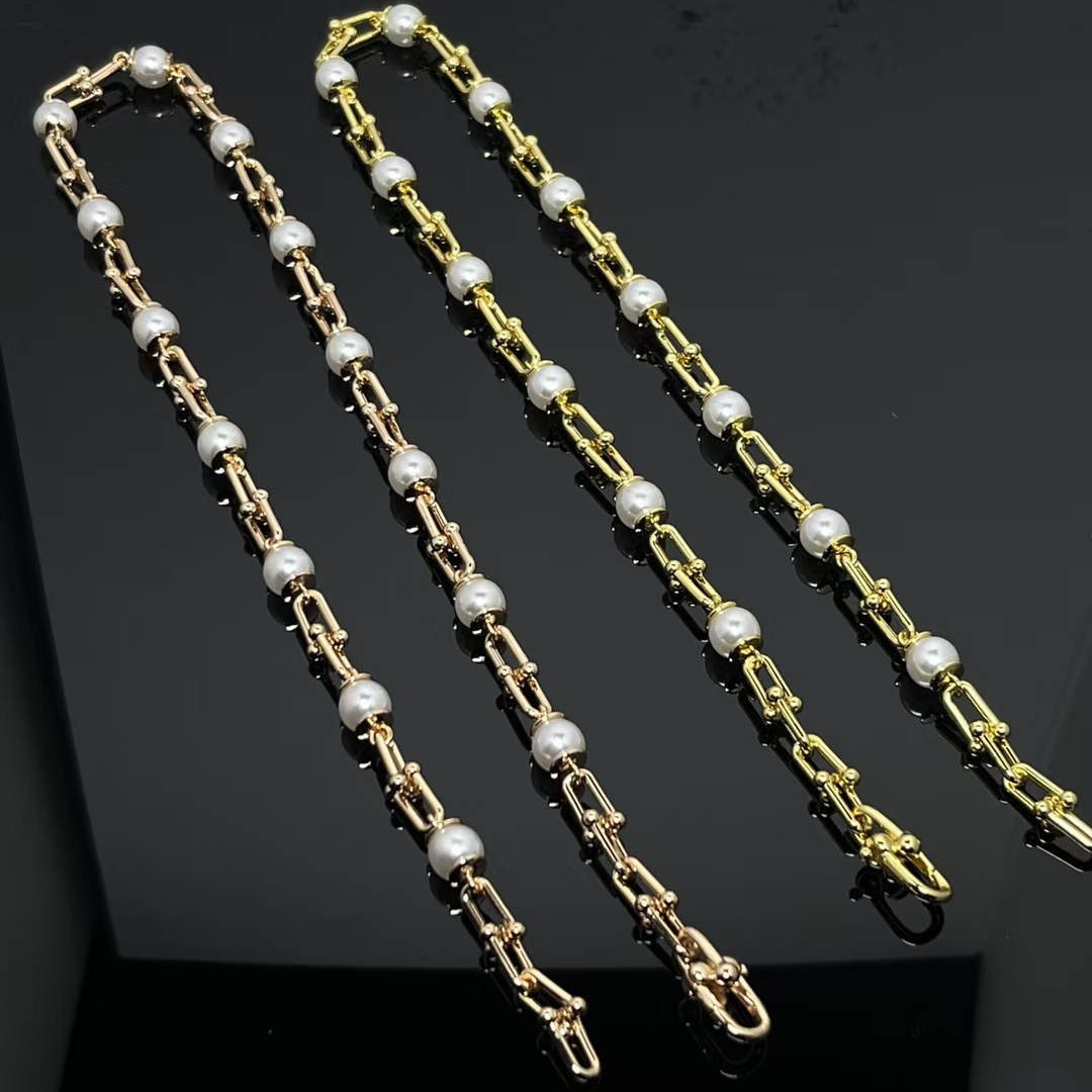 replica Tiffany HardWear Link Pearl Necklace - H Lin Jewelry