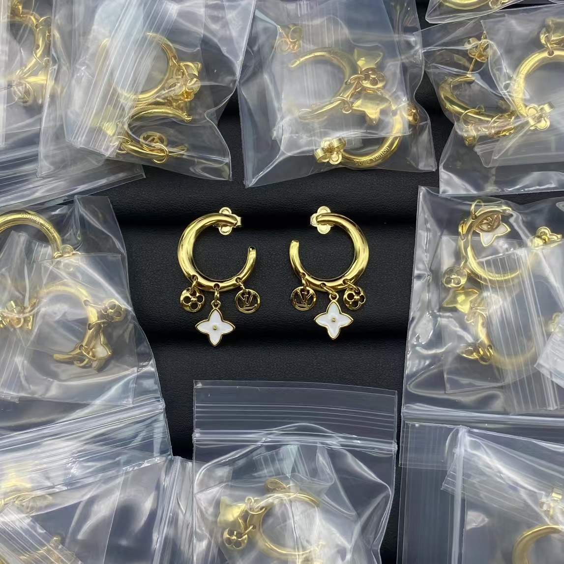 replica Louis Vuitton Charms Drop Earrings - H Lin Jewelry