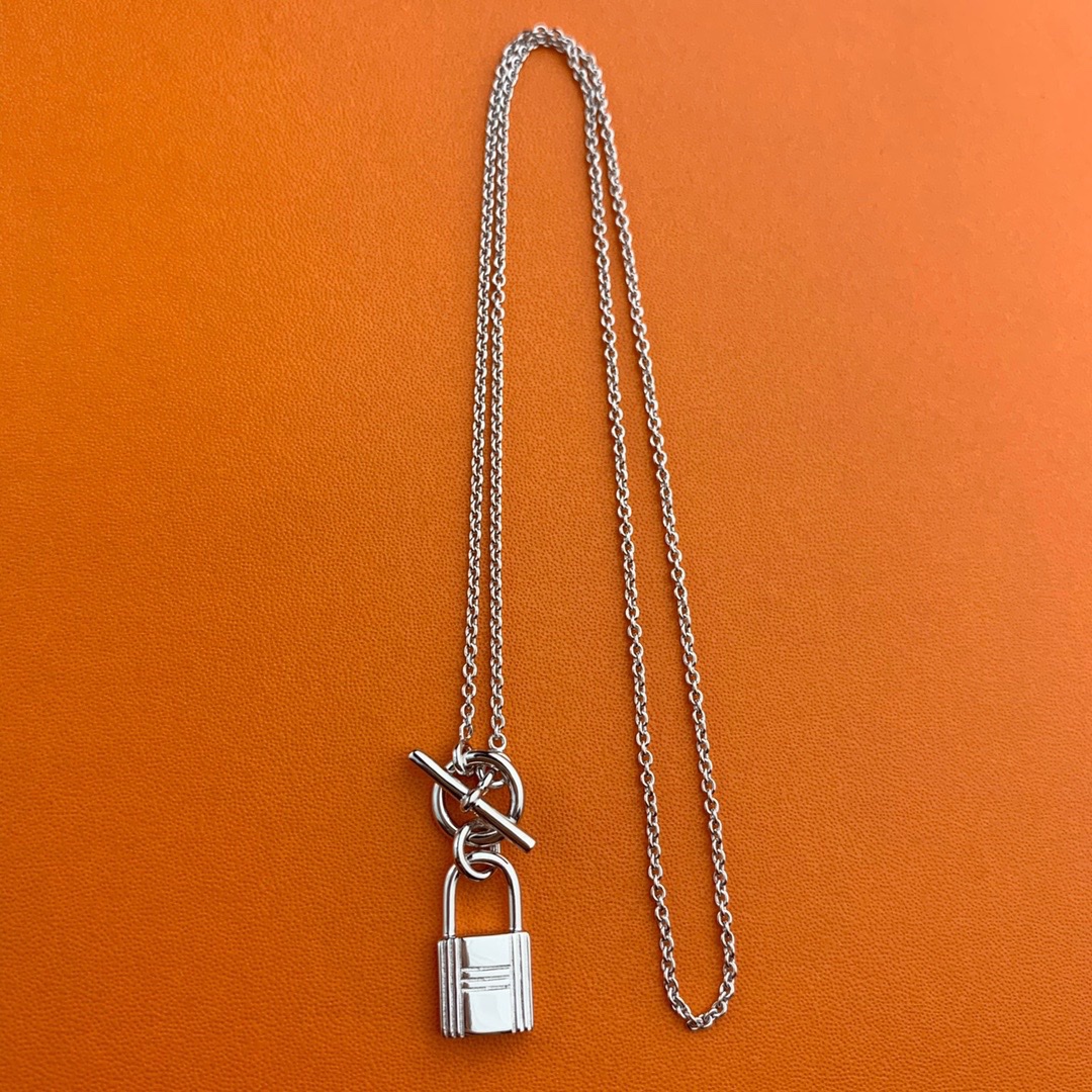 replica Hermes OT Clasp Lock Pendant Necklace - H Lin Jewelry