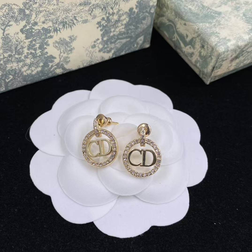 replica Dior Round Hoop CD Earrings - H Lin Jewelry