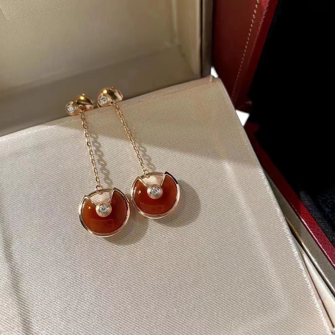 replica Cartier Amulette de Dangle Earrings - H Lin Jewelry