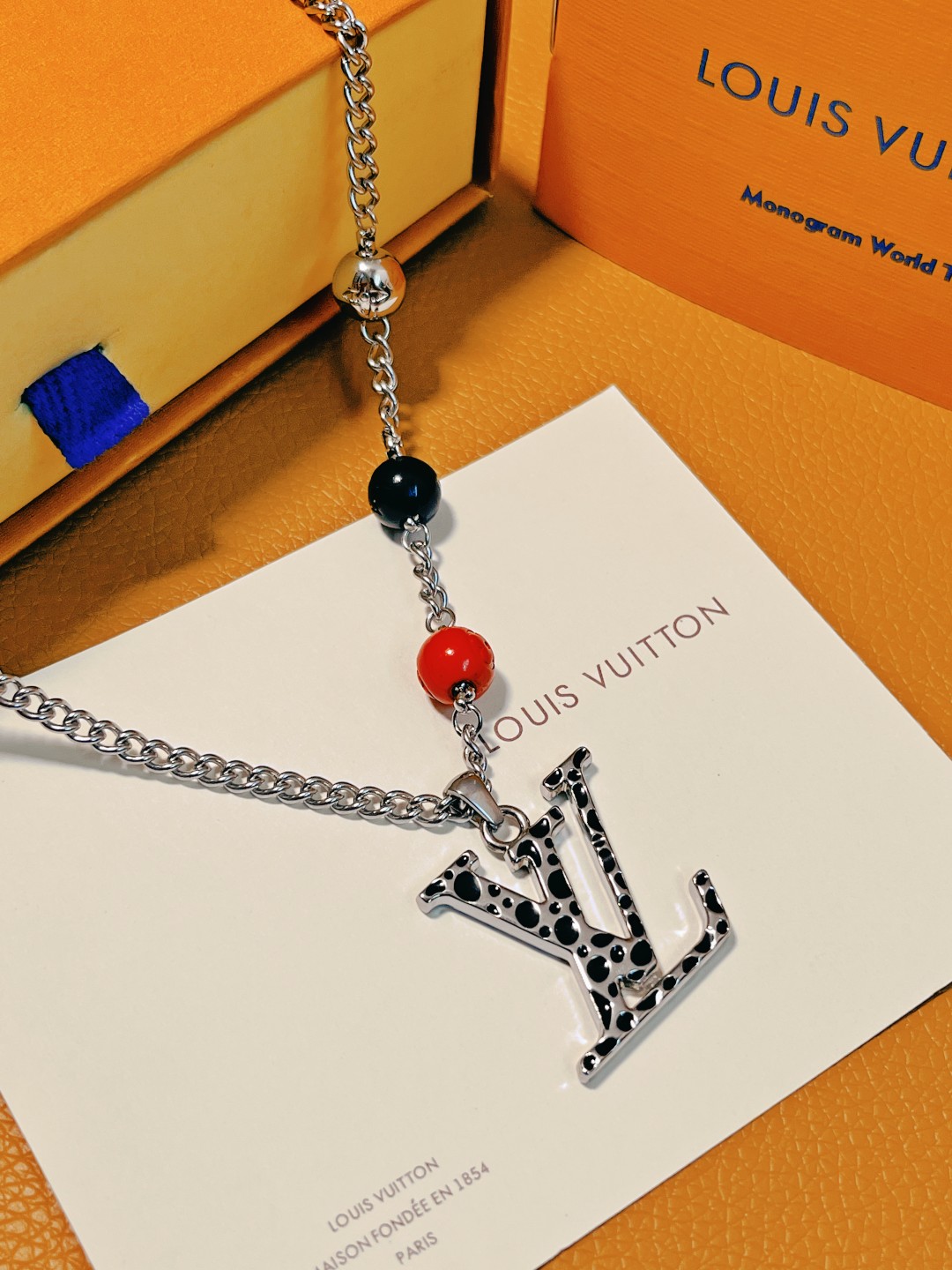 replica Louis Vuitton LV x YK Monogram Mens Necklace - H Lin Jewelry