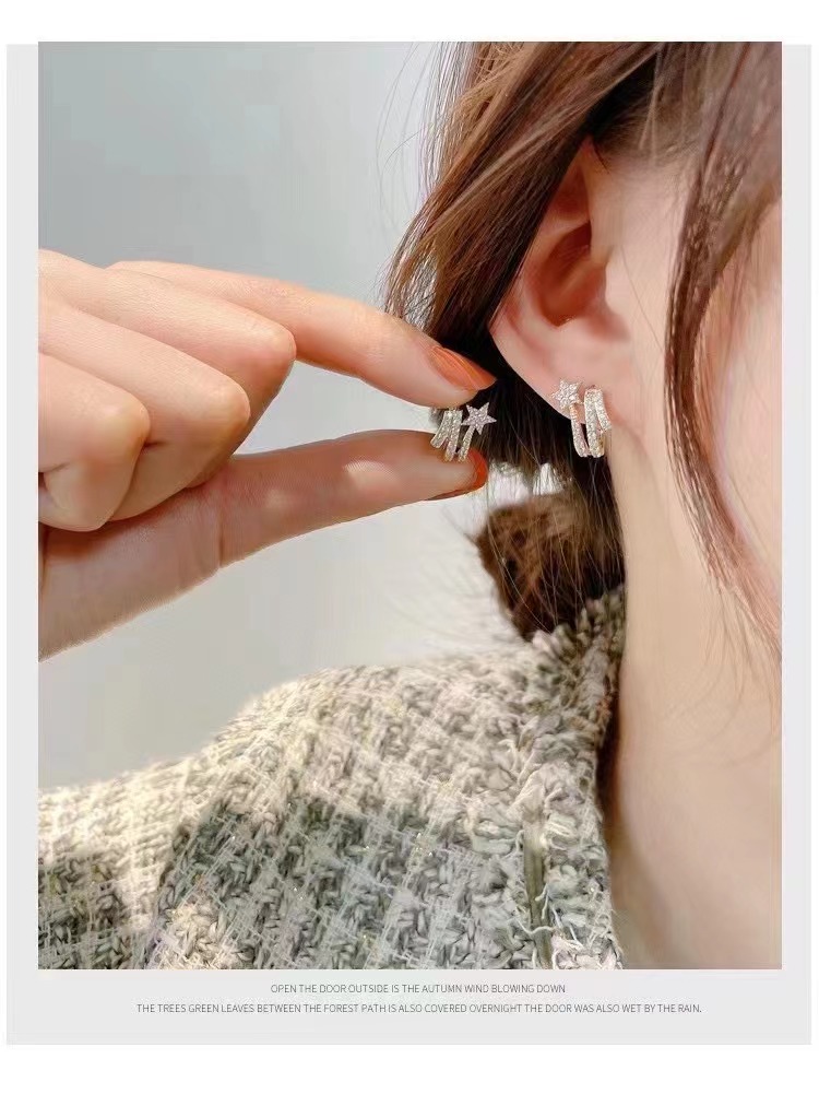 replica Chanel Non-pierced Ear Clip Comete Earrings - H Lin Jewelry