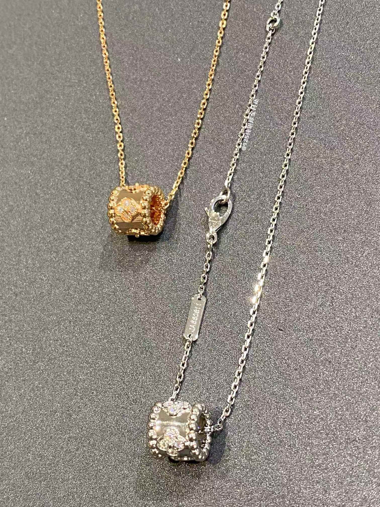 replica Van Cleef & Arpels Perlee Clovers Pendant Necklace - H Lin Jewelry