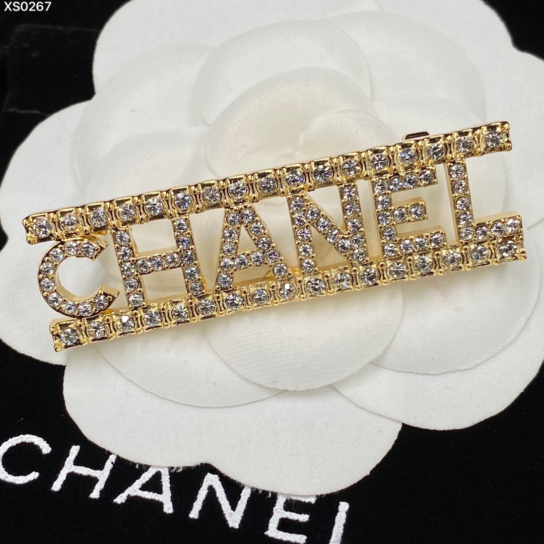 replica Chanel Monogram Letter Brooch - H Lin Jewelry