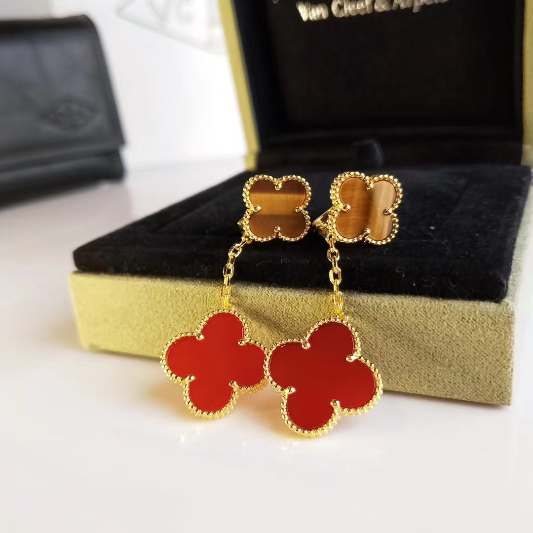 replica Van Cleef & Arpels Magic Alhambra Earrings 2 Motifs - H Lin Jewelry