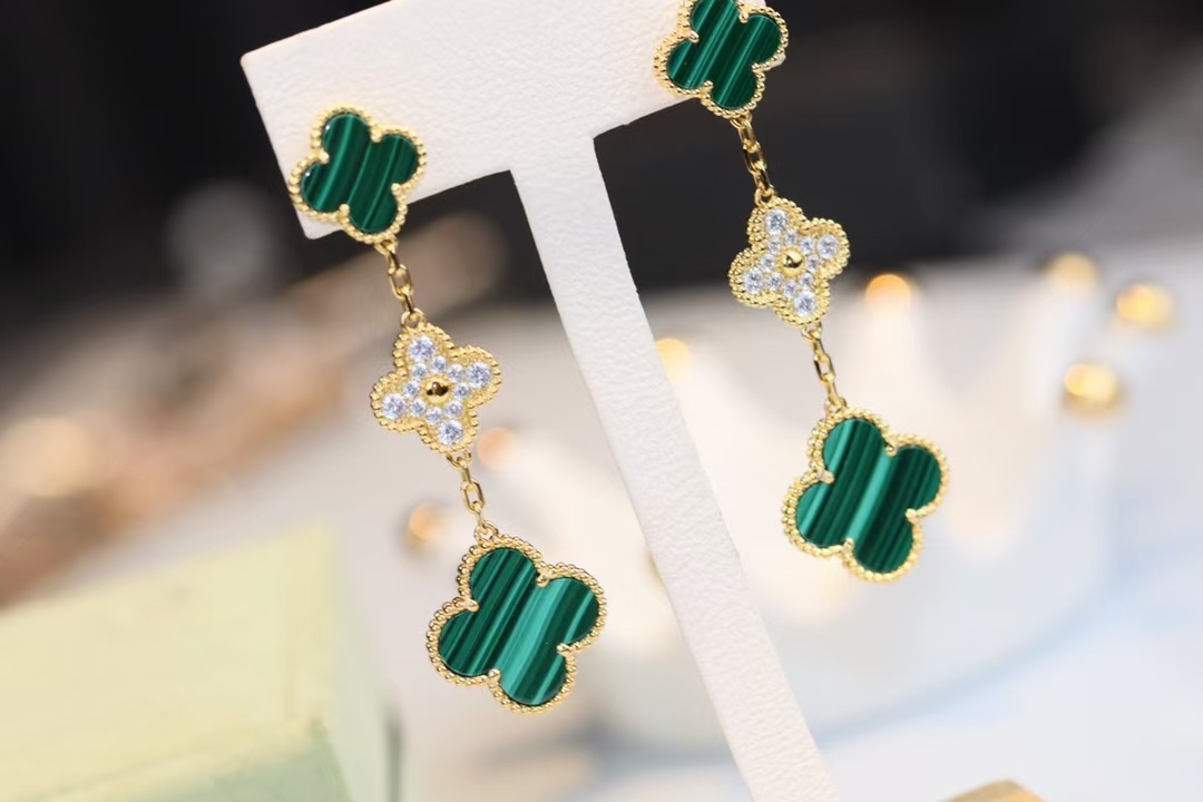 replica Van Cleef & Arpels Magic Alhambra Earrings 3 Motifs - H Lin Jewelry