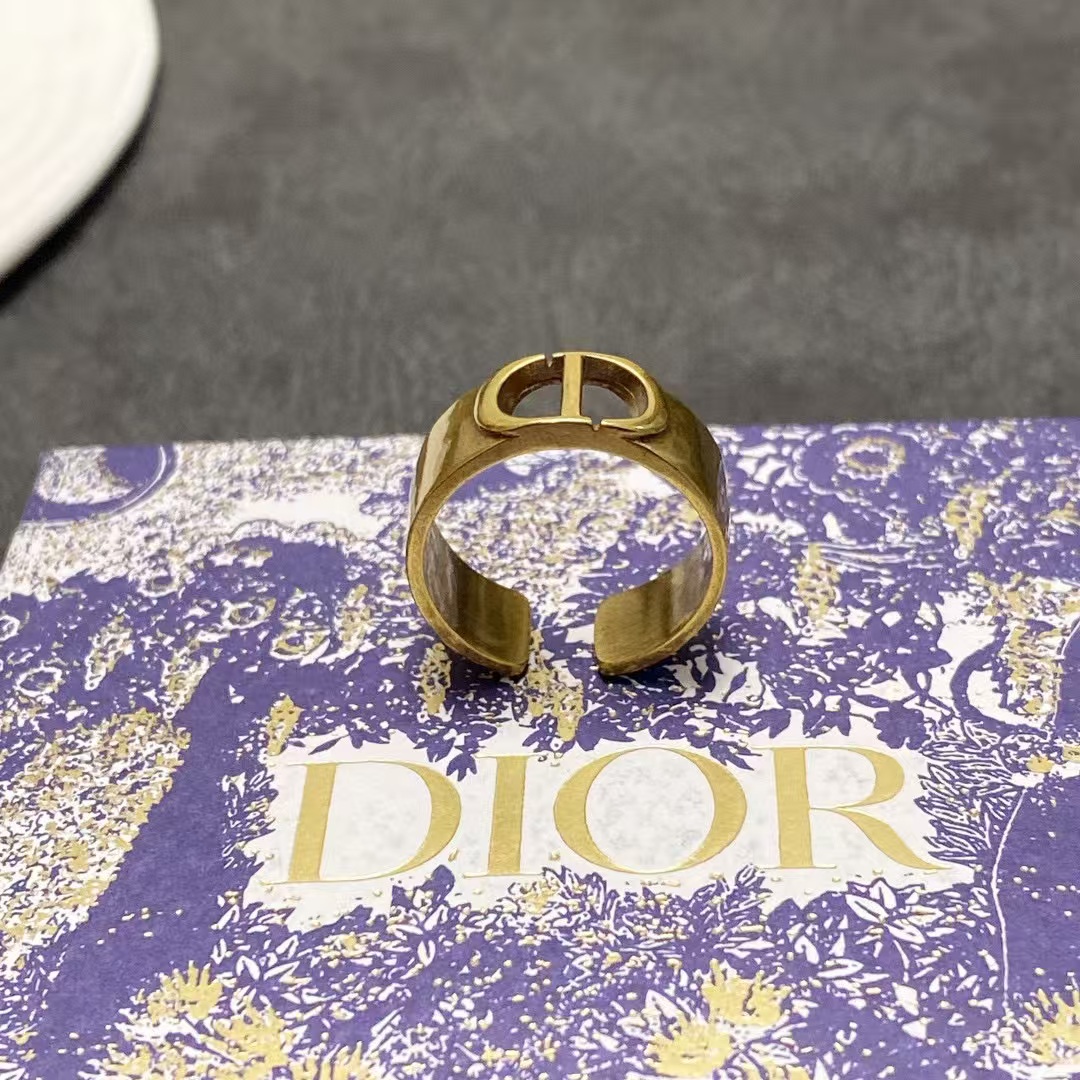 replica Dior Vintage CD Open Ring - H Lin Jewelry