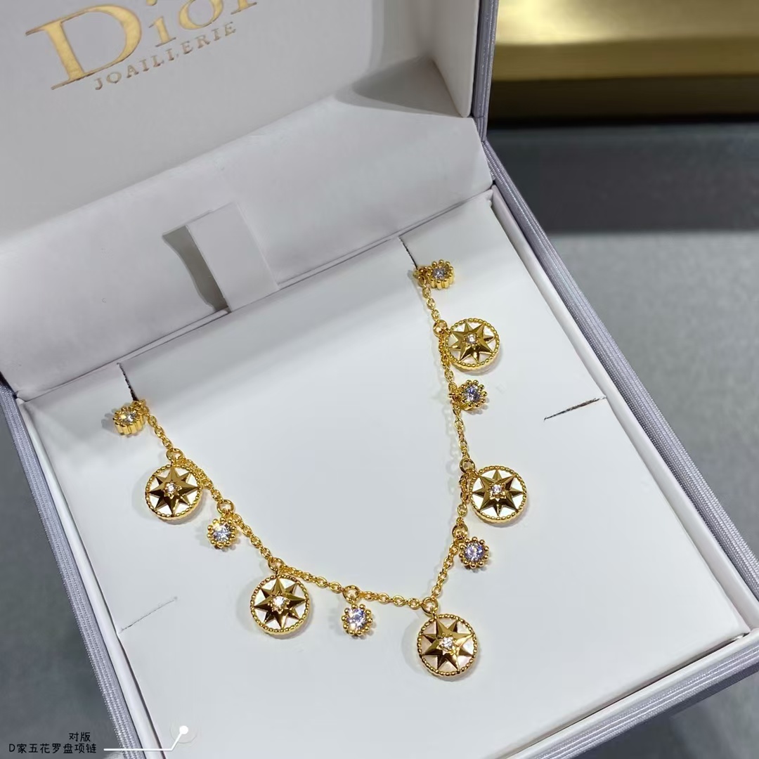 replica Dior Rose Des Vents Necklace - H Lin Jewelry