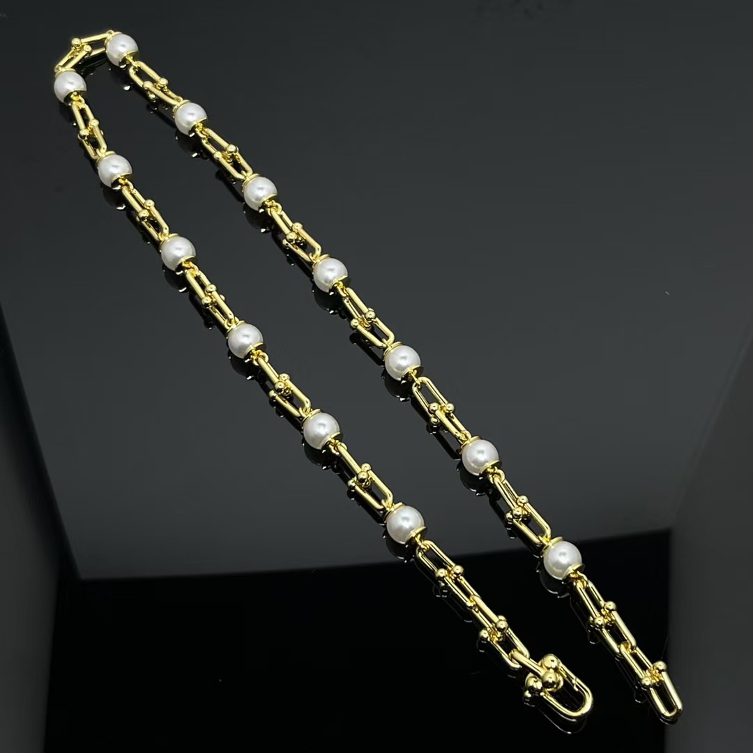 replica Tiffany HardWear Link Pearl Necklace - H Lin Jewelry
