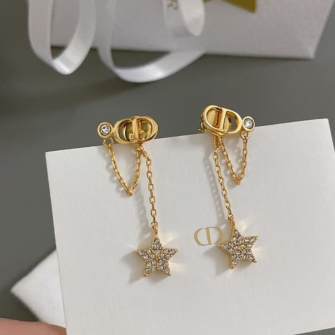 replica Dior Star Drop Earrings - H Lin Jewelry
