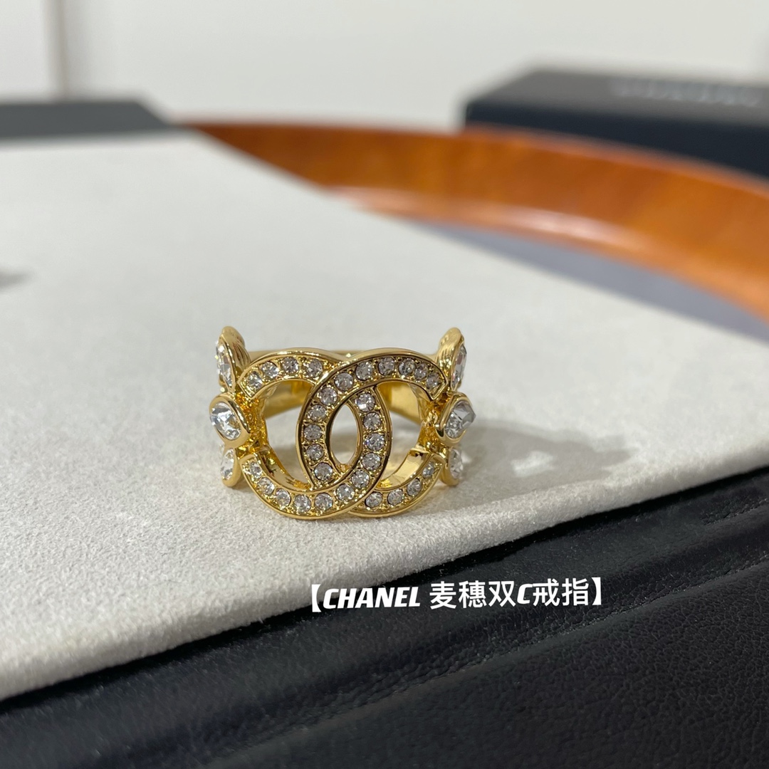 replica Chanel Wide Hollow Ear of Wheat Ring - H Lin Jewelry