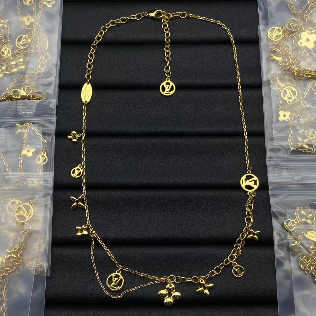 replica Louis Vuitton Charms Necklace - H Lin Jewelry