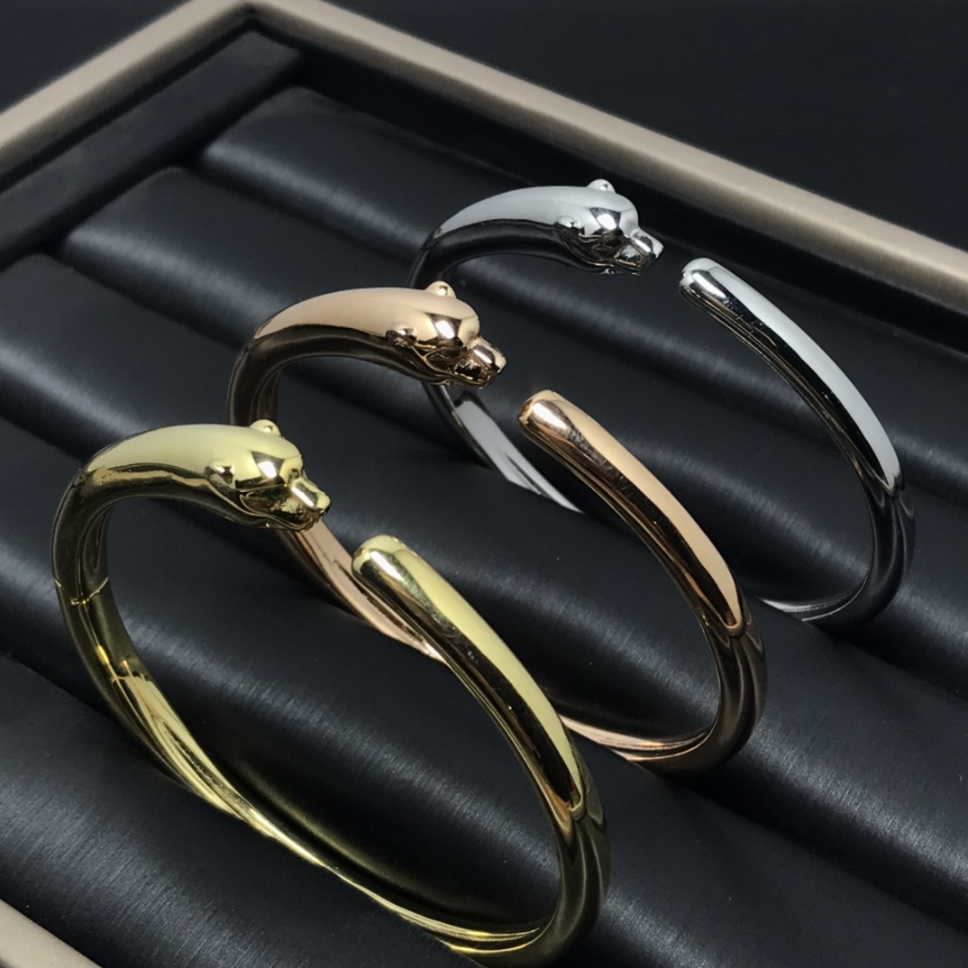 replica Cartier Smooth Panthère de Bracelet Open Cuff Bangle - H Lin Jewelry