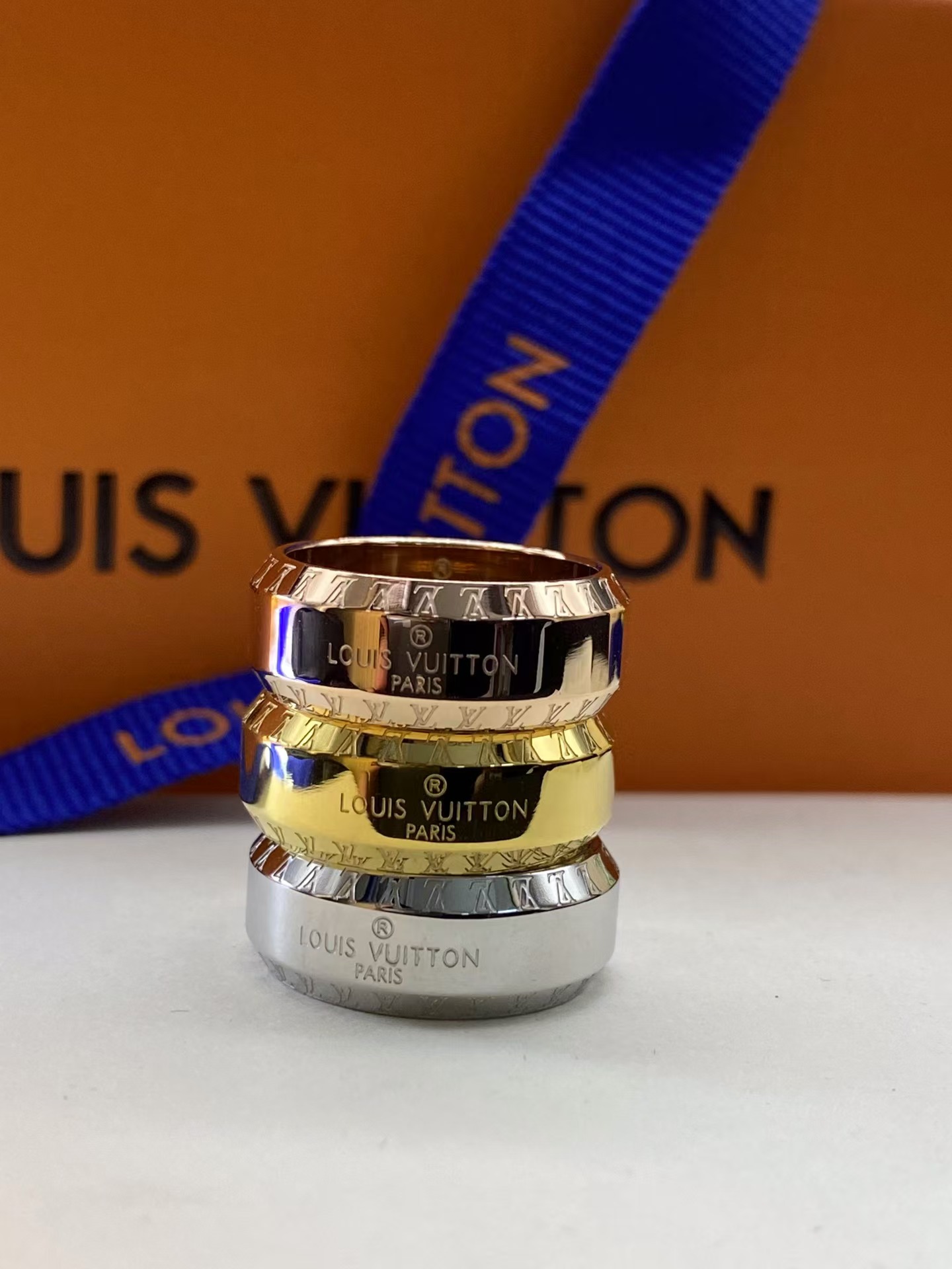 replica Louis Vuitton Wide Ring for Men - H Lin Jewelry