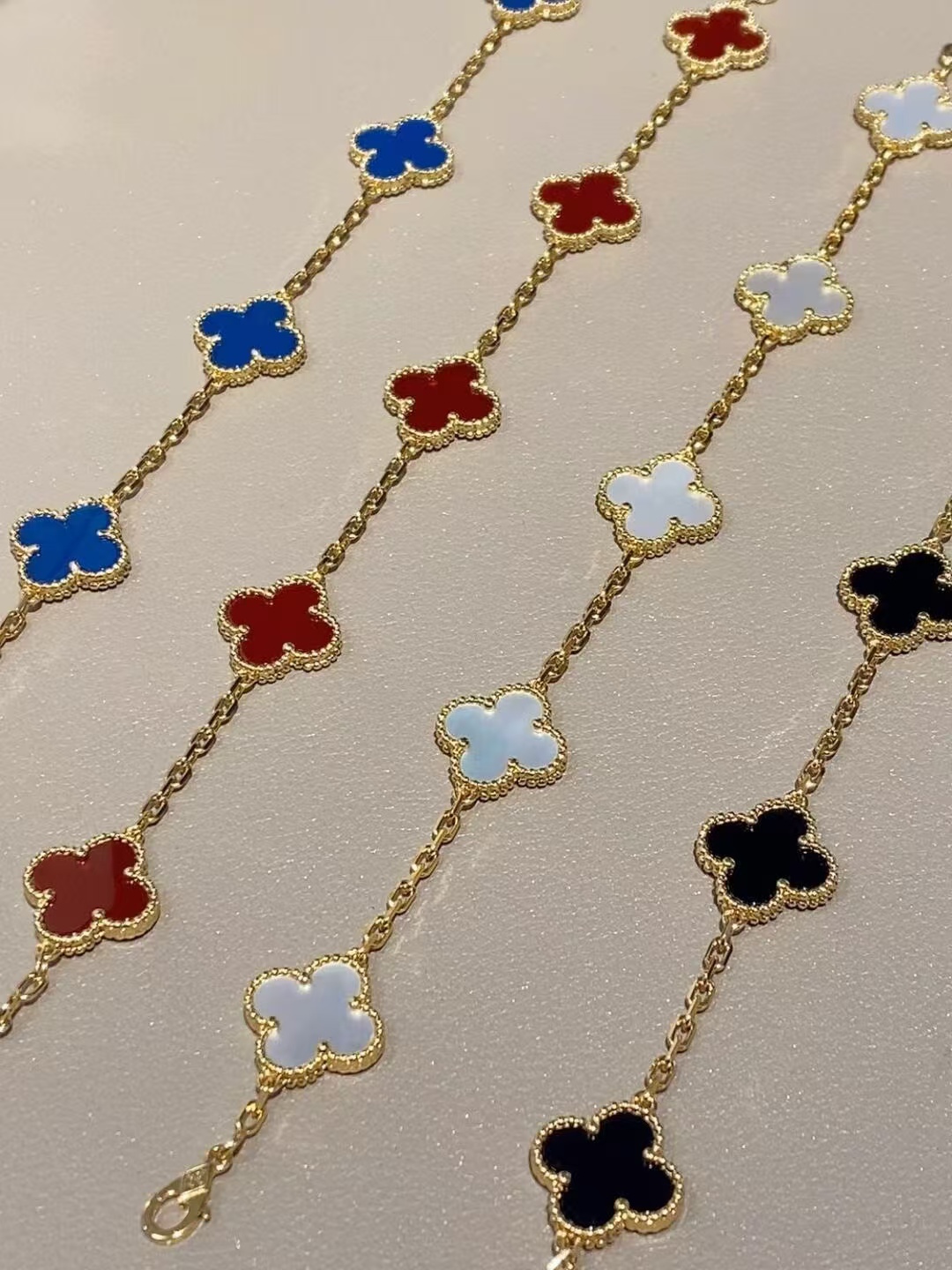 replica Van Cleef & Arpels Vintage Alhambra Bracelet 5 Motifs - H Lin Jewelry