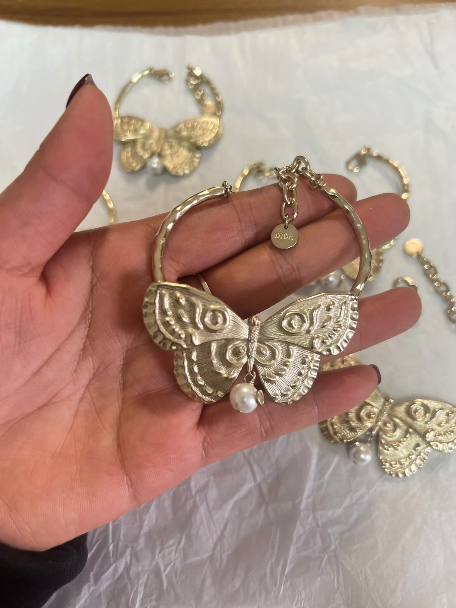replica Dior Butterfly Bangle Bracelet - H Lin Jewelry