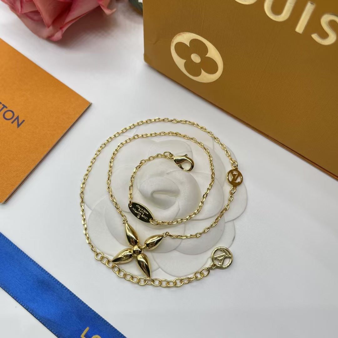 replica Louis Vuitton Dainty Star Pendant Necklace - H Lin Jewelry