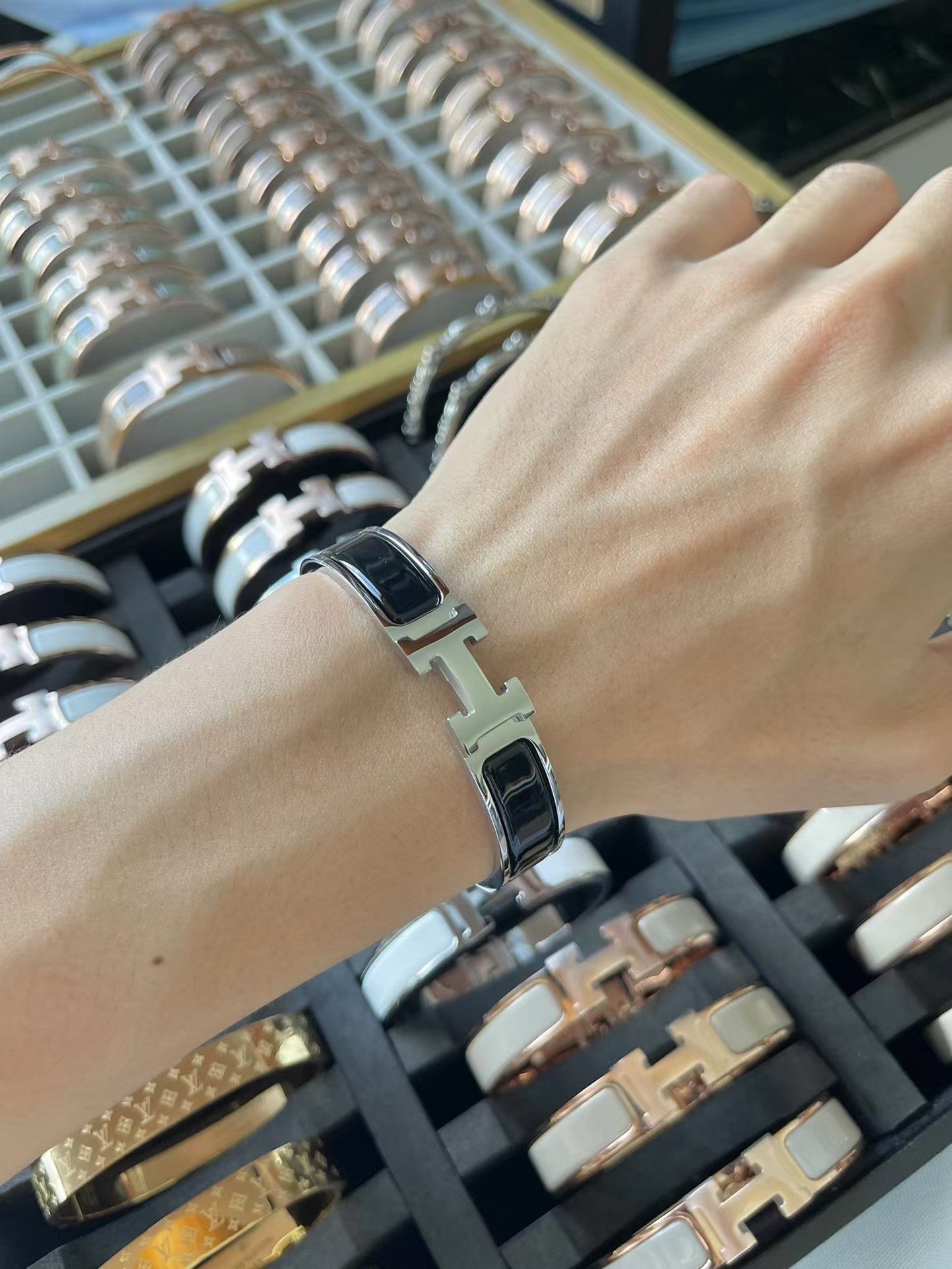 replica Hermes Bermes Darth Vader Bracelet Bangle - H Lin Jewelry