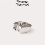 replica Vivienne Westwood Punk Unisex Style Wide Band Stamped Saturn Couple Ring - H Lin Jewelry