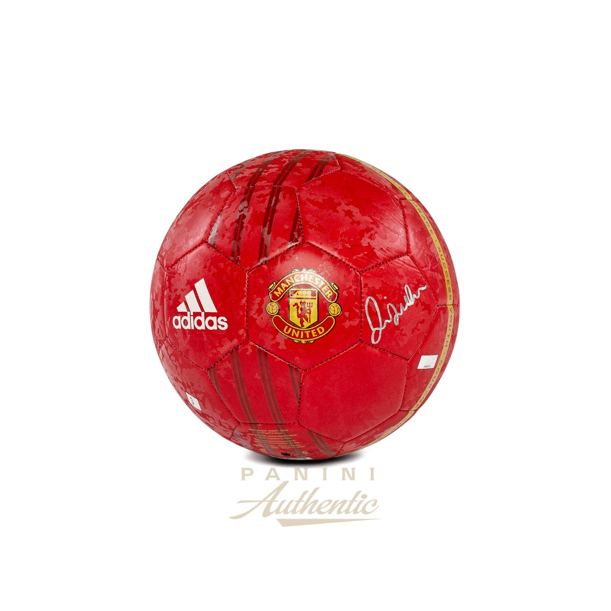 David Beckham Autographed Manchester United Red Adidas Soccer Ball ~Open Edition Item~