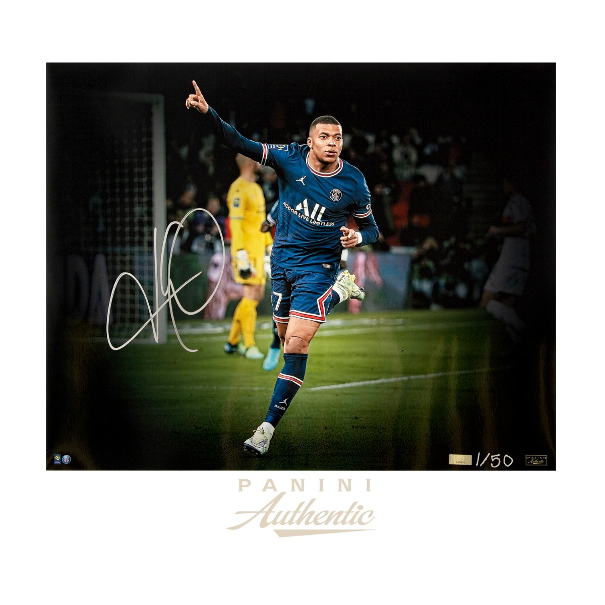 Kylian Mbappe Autographed 16x20