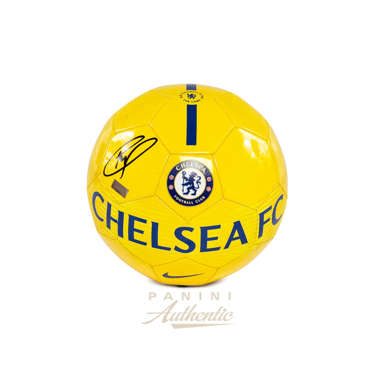 Christian Pulisic Autographed Chelsea FC Yellow Nike Supporters Soccer Ball ~Open Edition Item~
