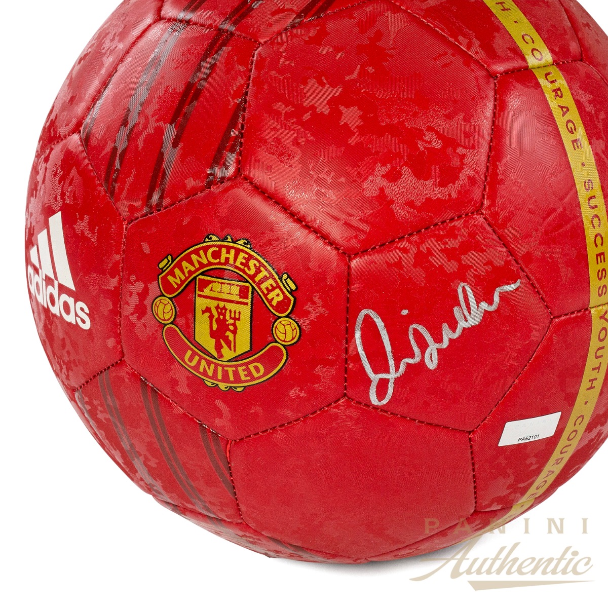 David Beckham Autographed Manchester United Red Adidas Soccer Ball ~Open Edition Item~