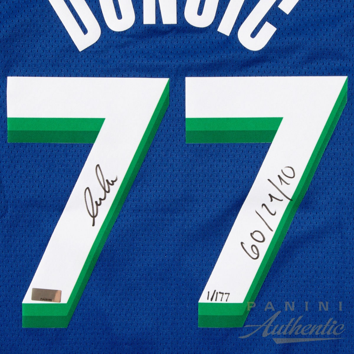 Luka Doncic Autographed Dallas Mavericks City Edition Swingman Jersey with