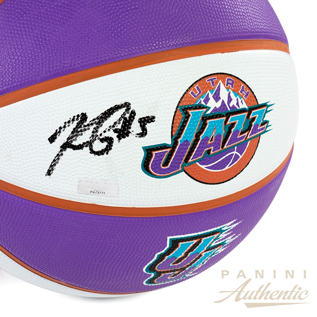 Keyonte George Autographed Wilson Utah Jazz City Edition Replica Basketball ~Open Edition Item~