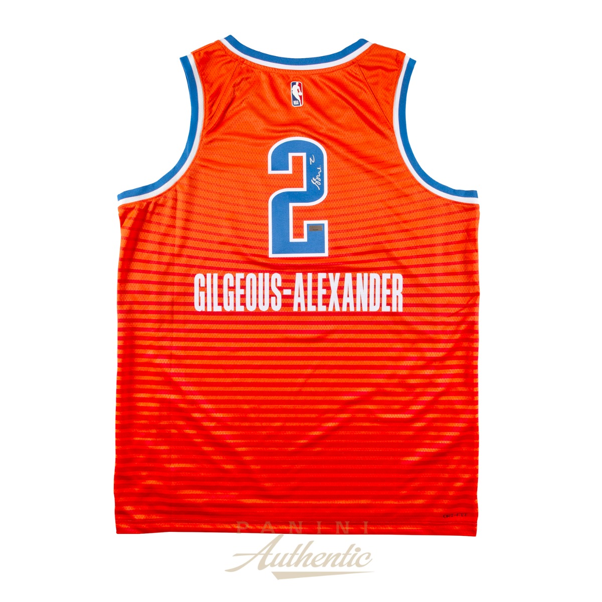 Shai Gilgeous-Alexander Autographed Oklahoma City Thunder Orange Nike Statement Edition Swingman Jersey ~Open Edition Item~