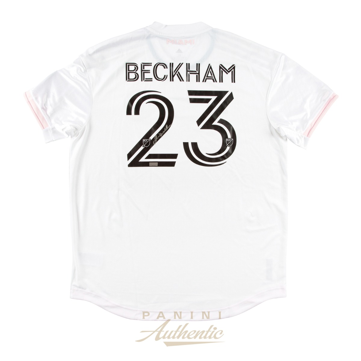 David Beckham Autographed White Inter Miami CF Adidas Authentic Jersey ~Open Edition Item~