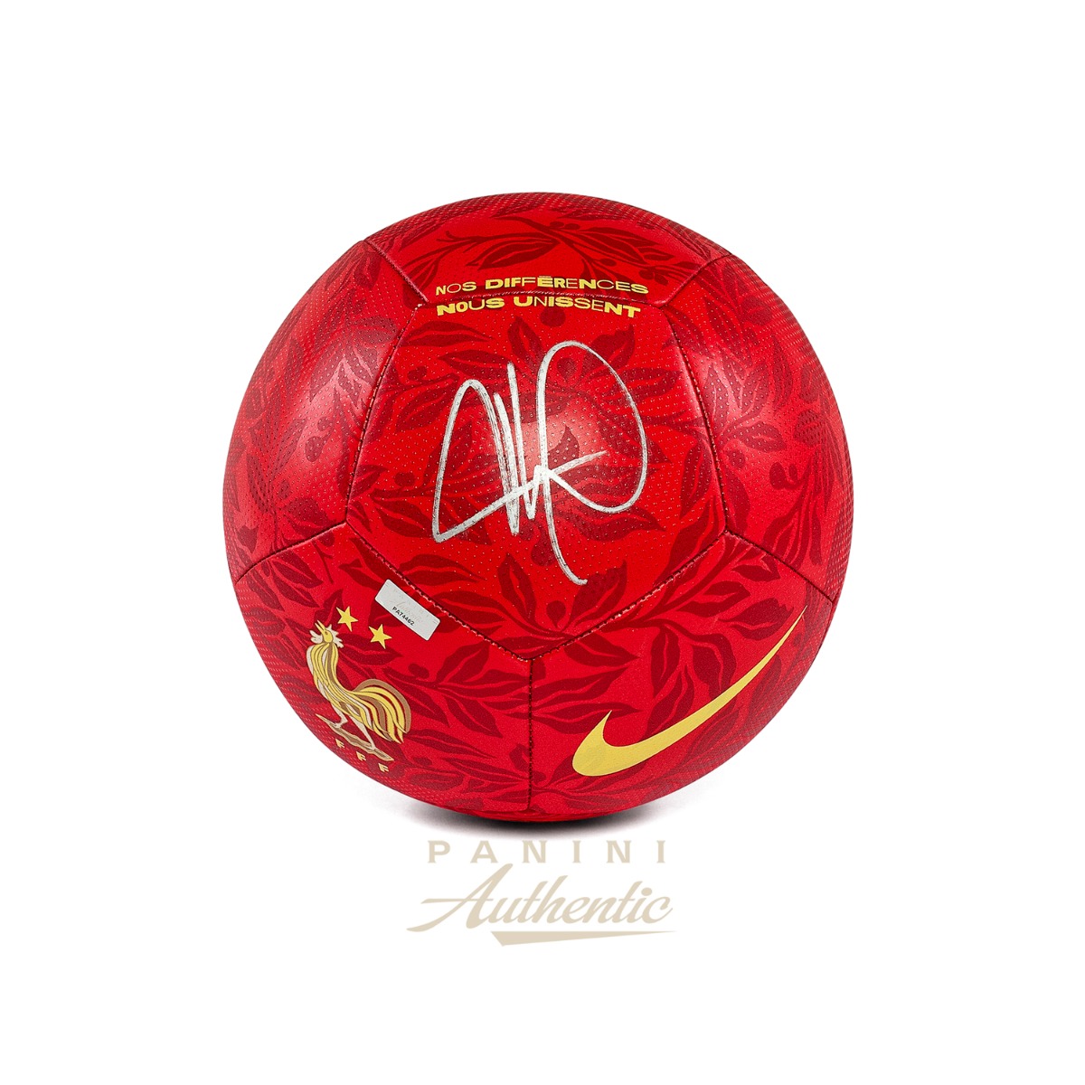 Kylian Mbappe Autographed Red French Football Federation National Team Pitch Soccer Ball ~Open Edition Item~