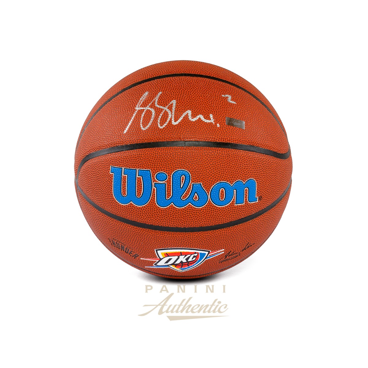 Shai Gilgeous-Alexander Autographed Wilson Replica Basketball with Oklahoma City Thunder Logo ~Open Edition Item~
