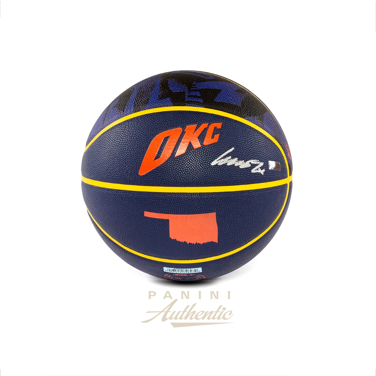 Cason Wallace Autographed 2023-24 Oklahoma City Thunder Wilson City Edition Collectors Basketball ~Open Edition Item~