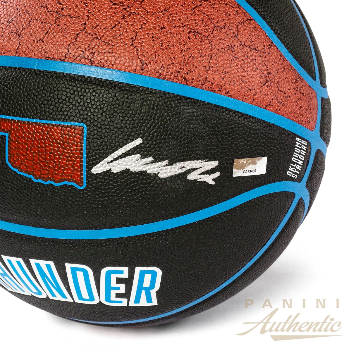Cason Wallace Autographed 2022-23 Oklahoma City Thunder Wilson City Edition Collectors Basketball ~Open Edition Item~