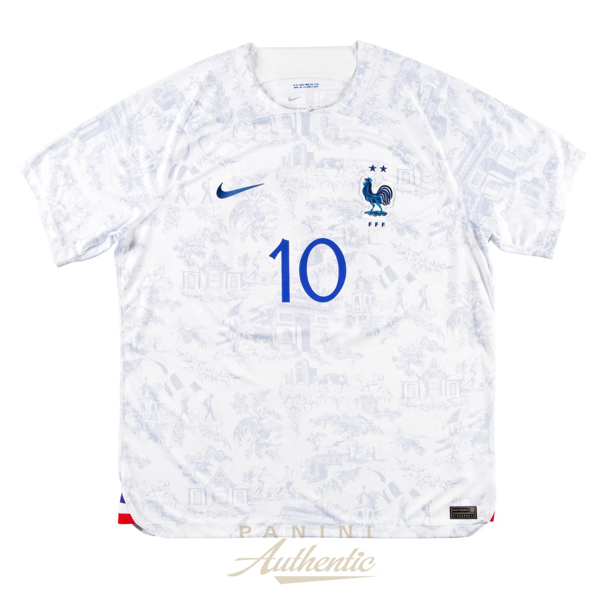 Kylian Mbappe Autographed 2022 France National Team Replica White Away Jersey ~Open Edition Item~